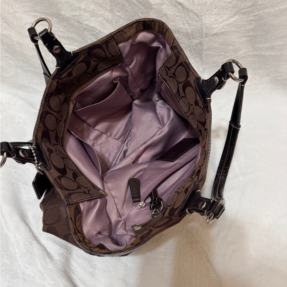 Coach Chocolate Brown Signature Tote - Picture 3 of 7